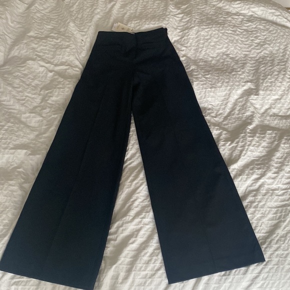 NWT mango high waist wide leg trousers/pants - Picture 6 of 9